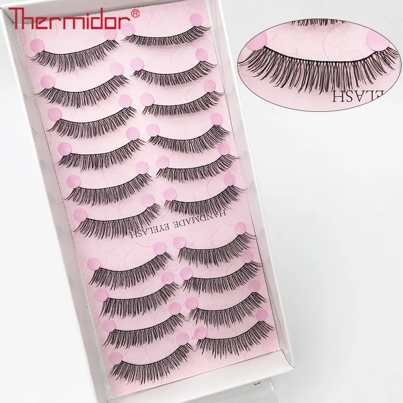 Thermidor Free Shipping False Eyelashes natural lash 10 Pairs Makeup Soft Long Eye Lash Tools Cosmetic Fake | Красота и здоровье