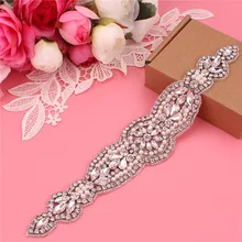 Ручной работы свадебные хрустальные бусины со стразами цветок платье ужин пояс