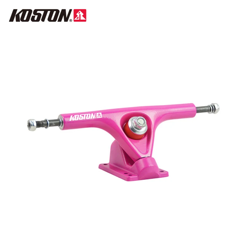 Koston Pro longboard грузовиков 7 дюймов 180 мм розовый черный четыре колеса Длинные Скейтборд грузовики литье TR150