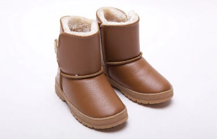 2017 новые зимние детские зимние сапоги для мальчиков и девочек, детей Противоскользящие плоские тепловые сапоги, детская теплая Coldproof обувь