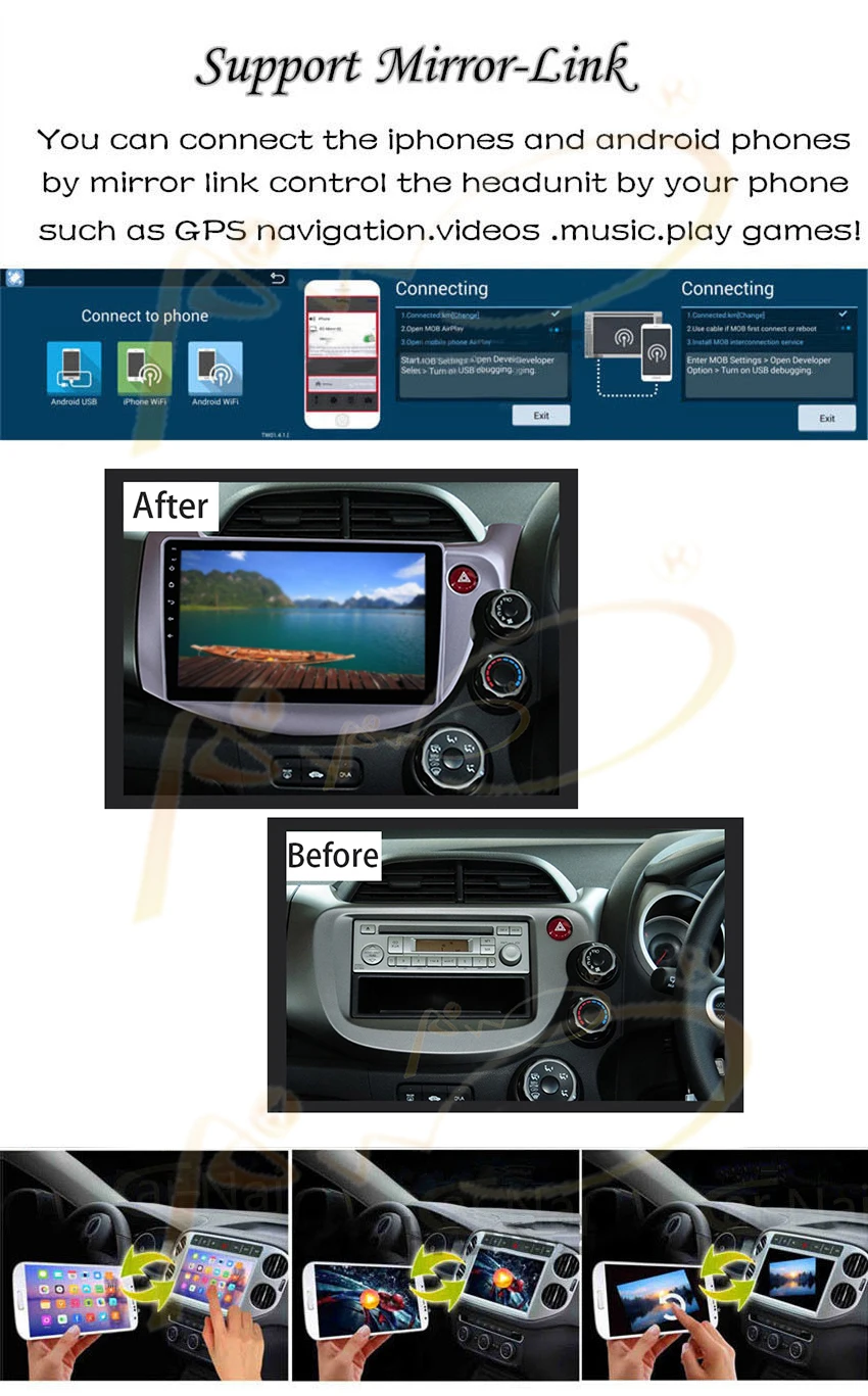Best Android 8.1 Car Radio GPS Navigation Player for Honda Fit 2007-2013 RHD Car Multimedia Head Unit WIFI Bluetooth Right Hand 5 Best Android 8.1 Car Radio GPS Navigation Player for Honda Fit 2007-2013 RHD Car Multimedia Head Unit WIFI Bluetooth Right Hand 5