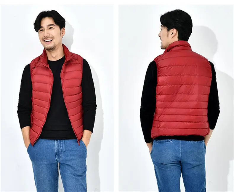 8Colors Winter Autumn 90% White Duck Down Vest Men Keep Warm Male parka Sleeveless Coat Man Muls Brand Cothing Feather Outwear-05