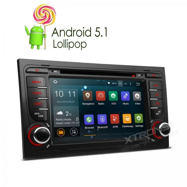Newest 7 Android 5 1 Lollipop Quad Core WIFI Canbus font b Car b font DVD