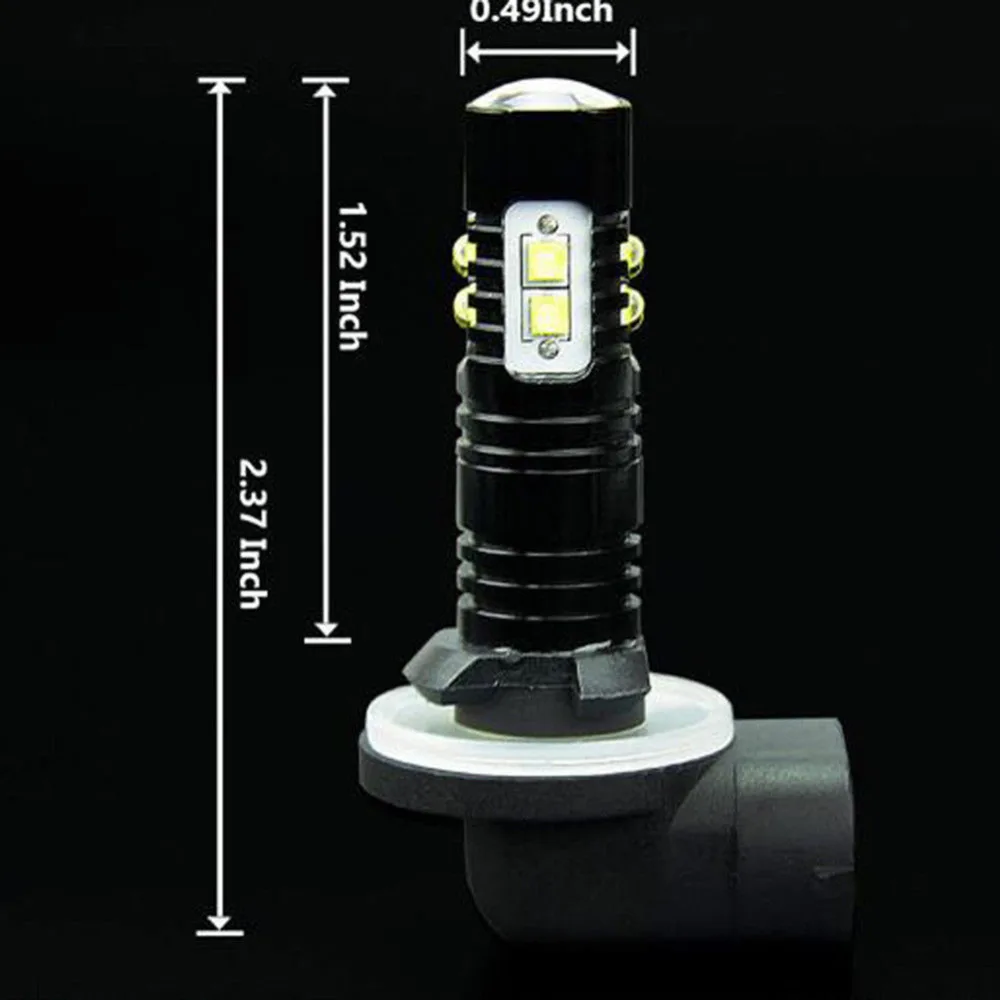 2 шт. 100 Вт Светодиодный Противотуманные фары лампы 881 862 886 889 894 896 898 белый