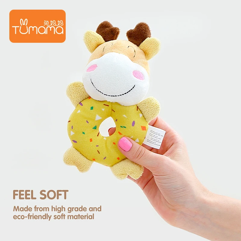 Tumama Baby Rattles 4pcs Plush Cartoon Musical Toys Soft Hanging Rattle For Newborn Educational Toys For Kids Doll For Babies Tumama Baby Rattles 4pcs Plush Cartoon Musical Toys Soft Hanging Rattle For Newborn Educational Toys For Kids Doll For Babies