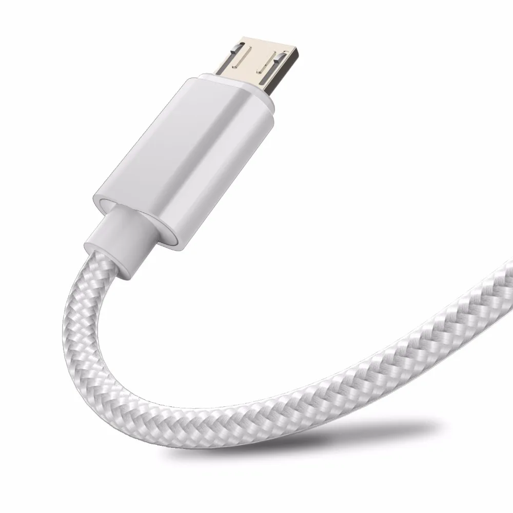 

USB Cables 2A Fast Charging Nylon Braided Micro Usb Charger Cable for Android Mobile Phone for Galaxy S7 for Xiaomi4 1m 1.5m 2m