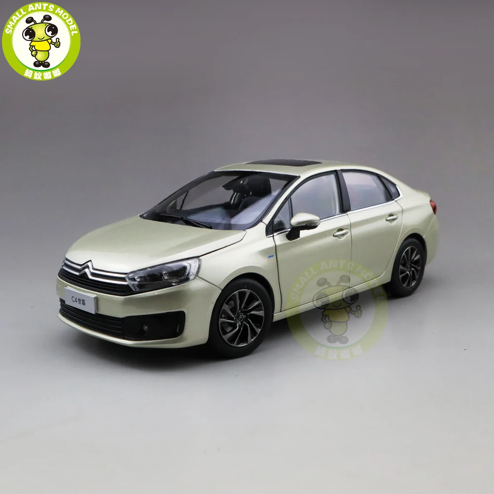 1/18 Citroen C4 C4L литая модель автомобиля игрушки детские подарки для мальчиков девочек золото