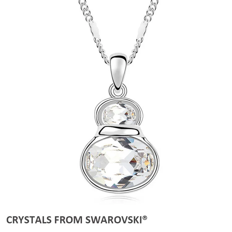 

2015 New arrival! Fashion Charming gourd pendant necklace With Crystals from SWAROVSKI for Valentine's Day gift