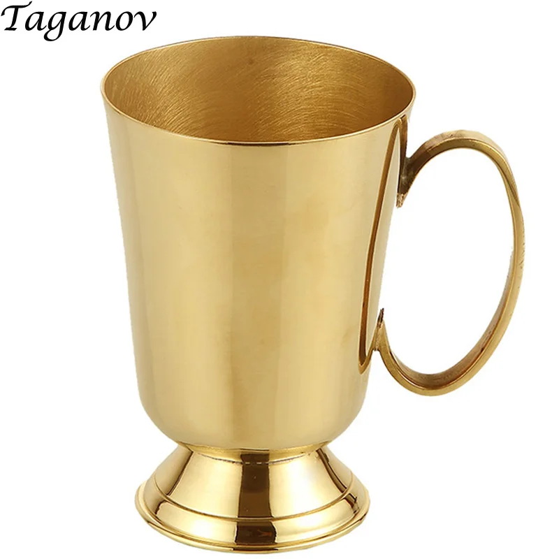 

gifts 100% fine Pure cupper Drinkware Mugs with Handgrip 250 ml 9 oz teacup tableware Durable Coppery Beer Coffee milk Water cup