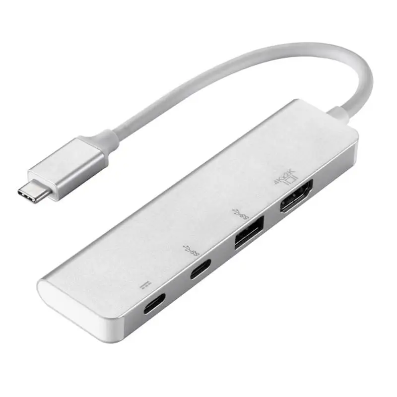 

ALLOYSEED Type-C USB 3.1 Multiport Adapter USB-C to HDMI 4K HD USB 3.0 Hub SD Card Reader typec Converter Cable for Macbook