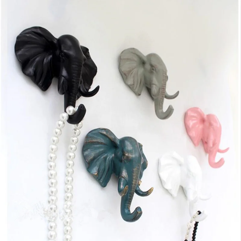 Держатель для сумки стены крюк декоративные вешалки крюка Творческий Смола Модель Ванная комната золото настенные крючки Одежда крючками Ventosa олень
