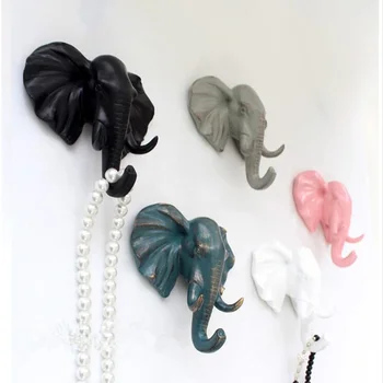 

Holder Bags Wall Hook Decorative Hanger Hook Creative Resin Model Bathroom Gold Wall Hooks Clothes Coat Hooks Ventosa Deer