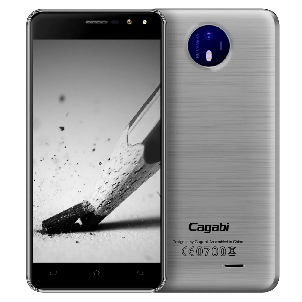 VKworld Cagabi One мобильный телефон 5,0 дюймов ips MTK6580A четырехъядерный Android 6,0 1 Гб ram 8 Гб rom Двойная Вспышка gps FM фонарик - Цвет: Silver