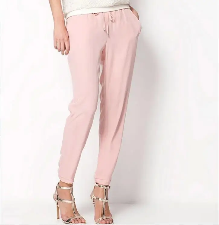 

Pants Capris style autumn new ultra-bright color drape comfortable elastic waist harem pants casual pants candy color 7 colors