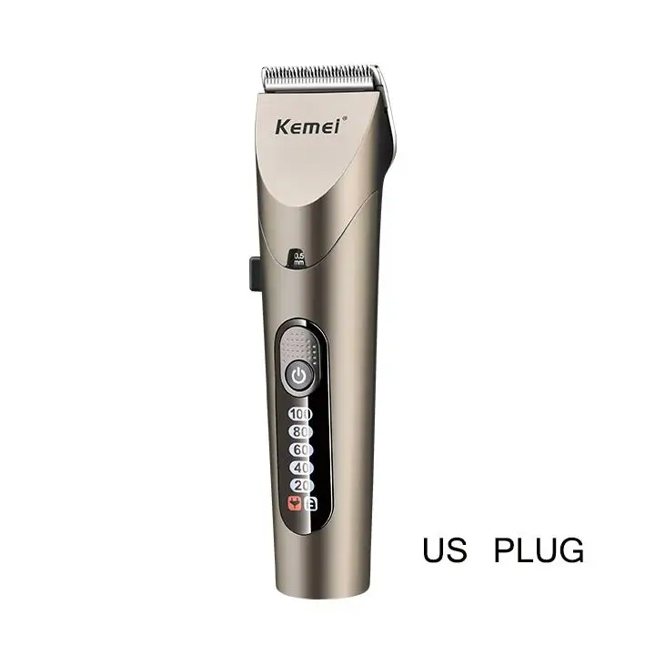 Kemei km-1627 аккумуляторные электрические триммеры для волос стиль Профессиональная Беспроводная Машинка для стрижки волос Бритва резак Парикмахерская Бритва для бороды - Цвет: US Plug 3W