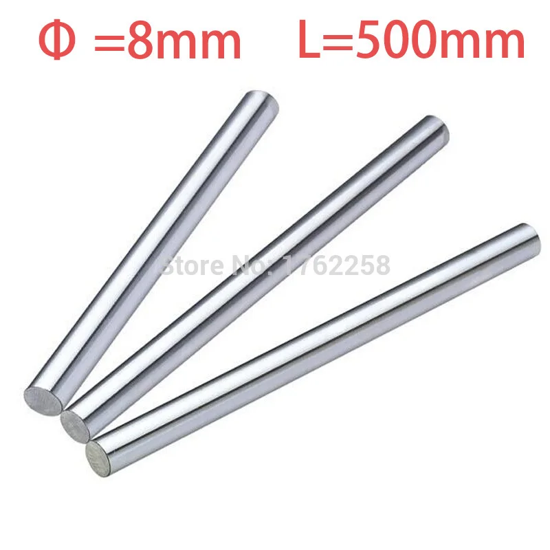 

2PCS 8mm x 500mm Linear Shaft 3D Printer Cylinder Liner Rail Axis CNC Parts