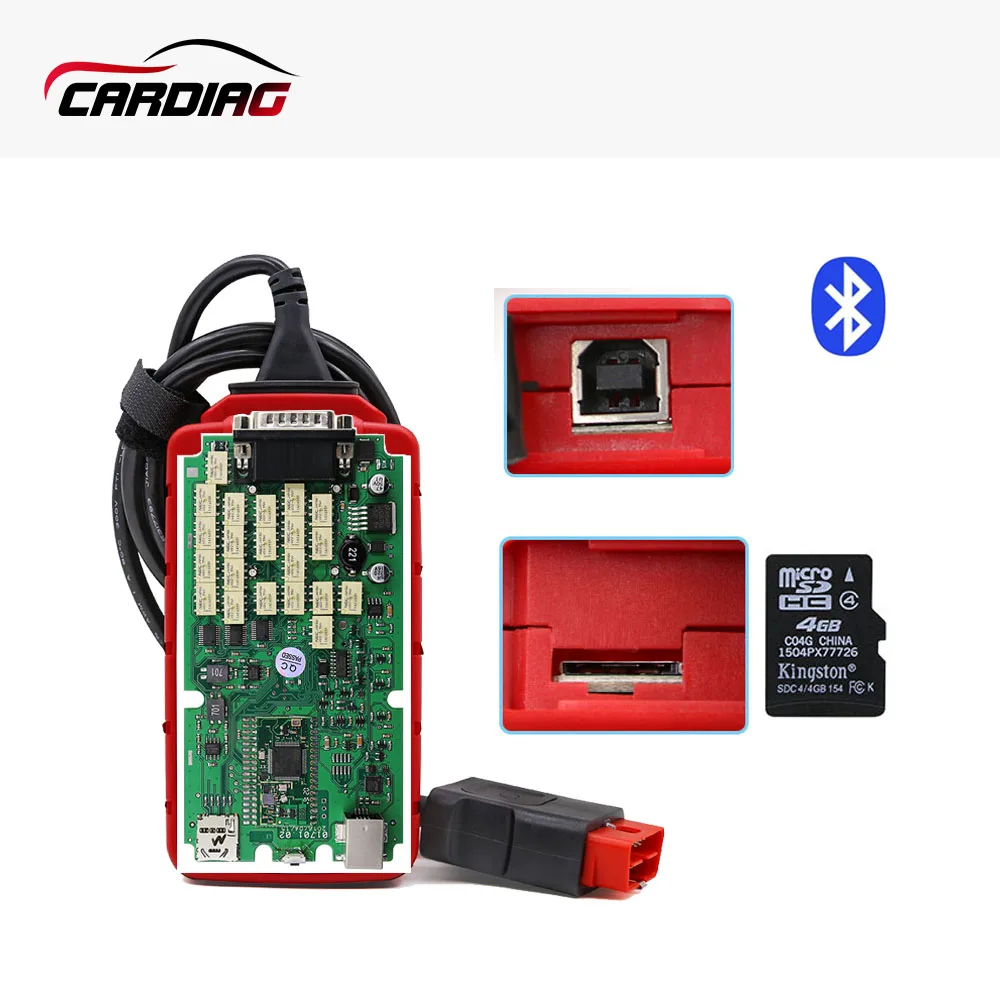 Диагностический сканер CDP TCS pro зеленая плата 5 008r2 8 Гб SD карты bluetooth с корпусом obd2|cdp