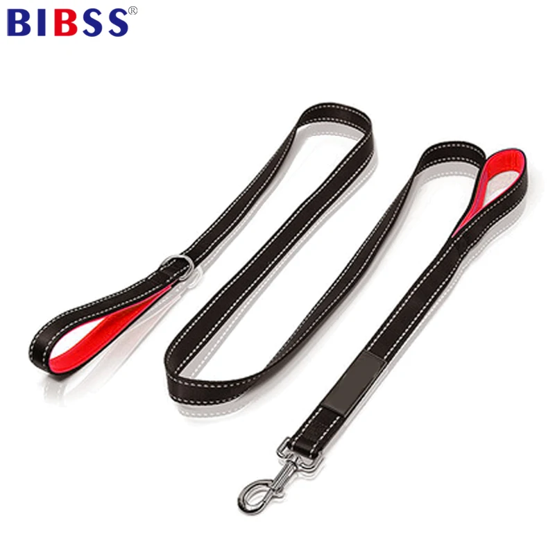 

Double handle Dog Leash Multifunctional Nylon double long short handle Training dog leash dog supplies Reflective Running Leash