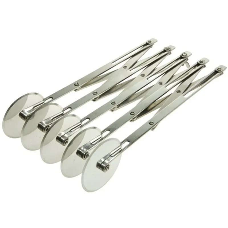 Stainless Steel 304 Adjustable Pasta Knife Flexible 5 Wheel Pastry