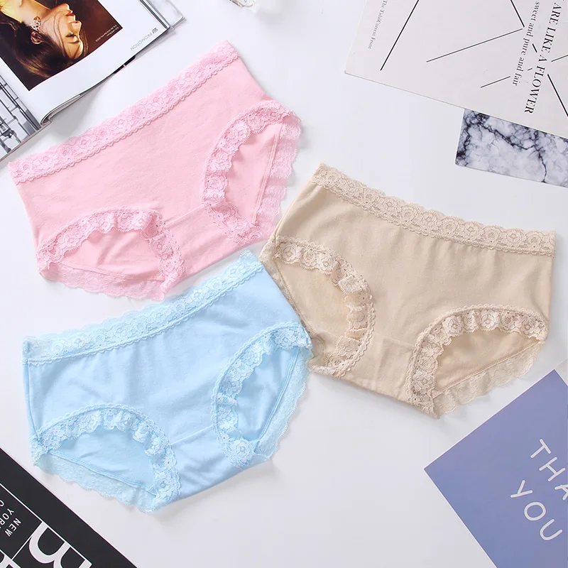

Plus Size Panty Low Rise Briefs for Women Color Cotton Lingerie Bikini Breathable Sexy Panties Seamless Girl Comfort Underwear