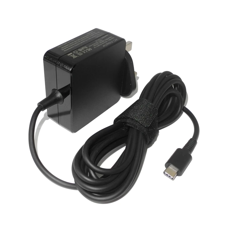 65W UK Plug USB C Type C Adapter Charger