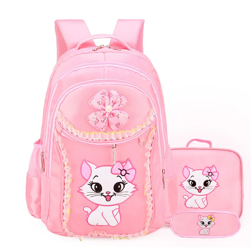 Рюкзак Gato doce Da Menina Escola Bolsas Padro Miudo Dos Desenhos Animados Mochila Crianas Saco DE Menina|sacos de escola meninas|mochila