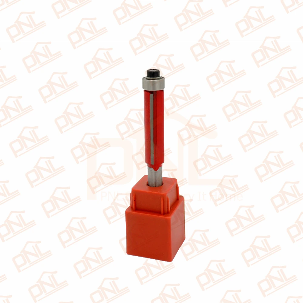 

8mm (Dia.) 1/4 Shank Flush Trim Router Bit End Bearing 2 Flutes Router Bit