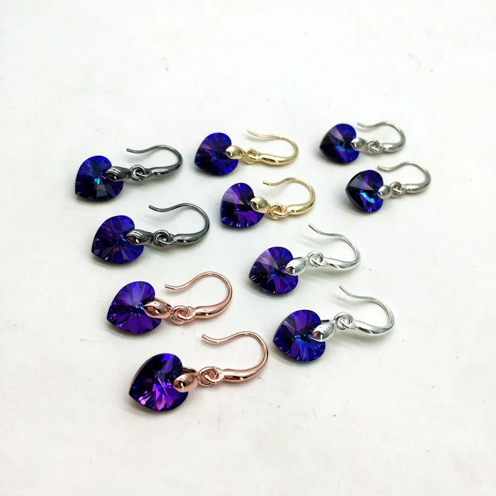 original swarovski crystals 6228 xilion heart dangle earring-1
