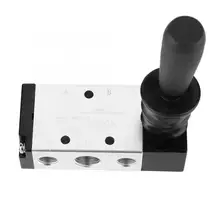 Пневматический ручной регулирующий клапан 5 портов 2 позиции рычажный клапан 0~ 0.8Mpa