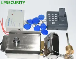 LPSECURITY биометрический автономный отпечаток пальца контроля доступа RFID считыватель Электрический дверной замок комплект с 10 шт