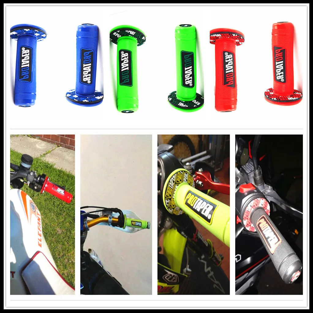 Handle Grip Motorcycle Dirt Pit Bike Motocross Rubber Gel Hand Grips for HONDA CR125R 250R YAMAHA YZF R15 XT660 1300 R6S | Автомобили и