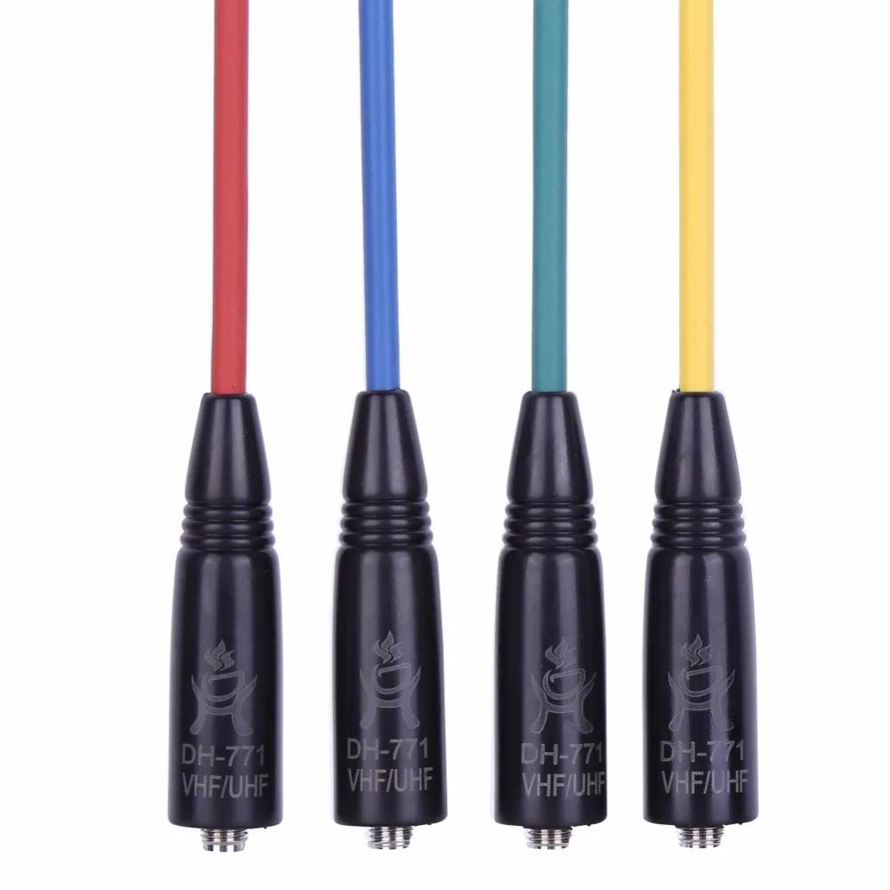 SMA УКВ УФ Dual сегмент антенна Красочные для BaoFeng BF UV5R 888S PUXING PX 777 666 888 Yaesu