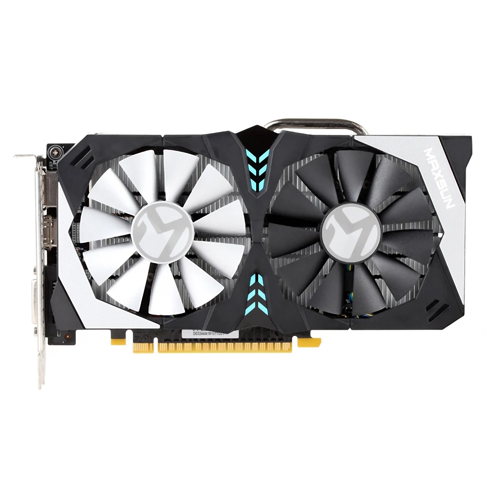 

MAXSUN GetForce GTX 1050 Terminator 2G Video Graphics Card 7000MHz 2G/128bit GDDR5 PCI-E 3.0 X16 HDMI+DP+DVI Port 2 Cooling Fans