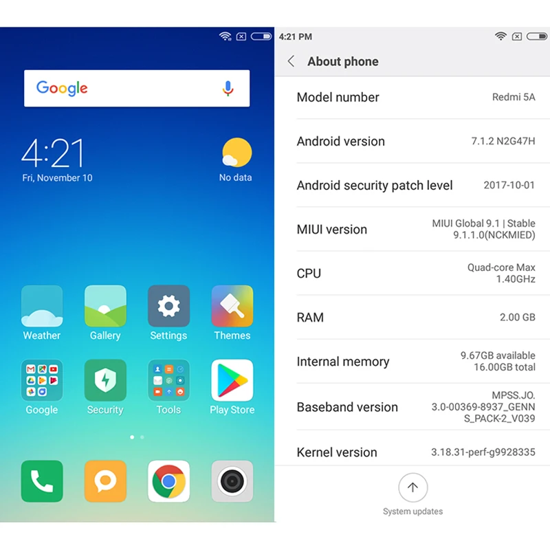 Глобальная версия Xiaomi Redmi 5A 2 Гб ОЗУ 16 ПЗУ Snapdragon 425 четырехъядерный 5 0 дюйма 3000 мАч