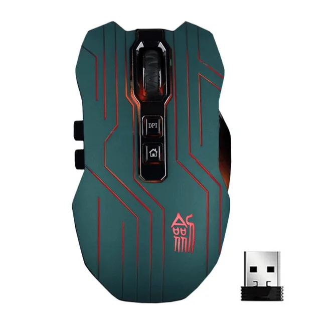 Best Price 9D 3200DPI Optical 2.4G Wireless Gaming Mouse For DotA FPS Laptop PC GN Portable Optical 8 buttons with scroll wheel#ZS