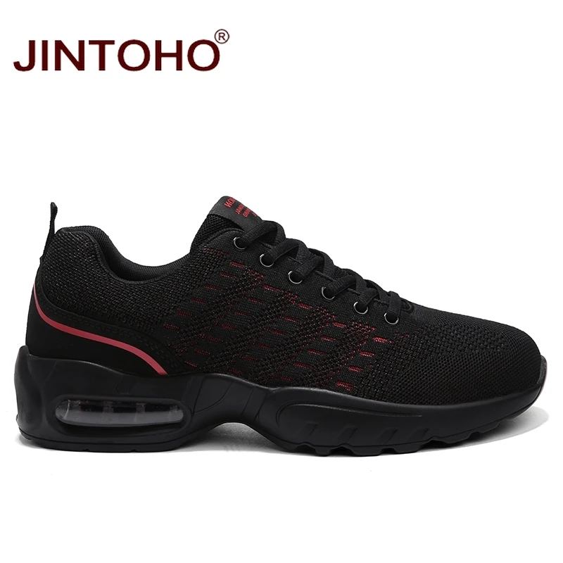JINTOHO 2019 спортивная обувь для мужчин дышащие черные кроссовки дешевые мужские
