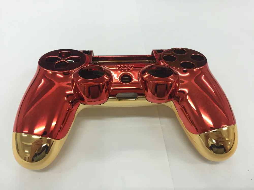 PS4 Полный Корпус в сборе чехол Хром золотой красный корпус крышка протектор Замена для PS4 Playstation 4 V1 контроллер w/отвертка