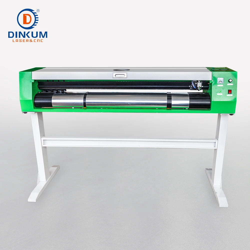 

computerized flatbed 1360 mm 40W 50W CO2 laser cutter plotter for mylar stencil fabric paper pvc vinyl roll