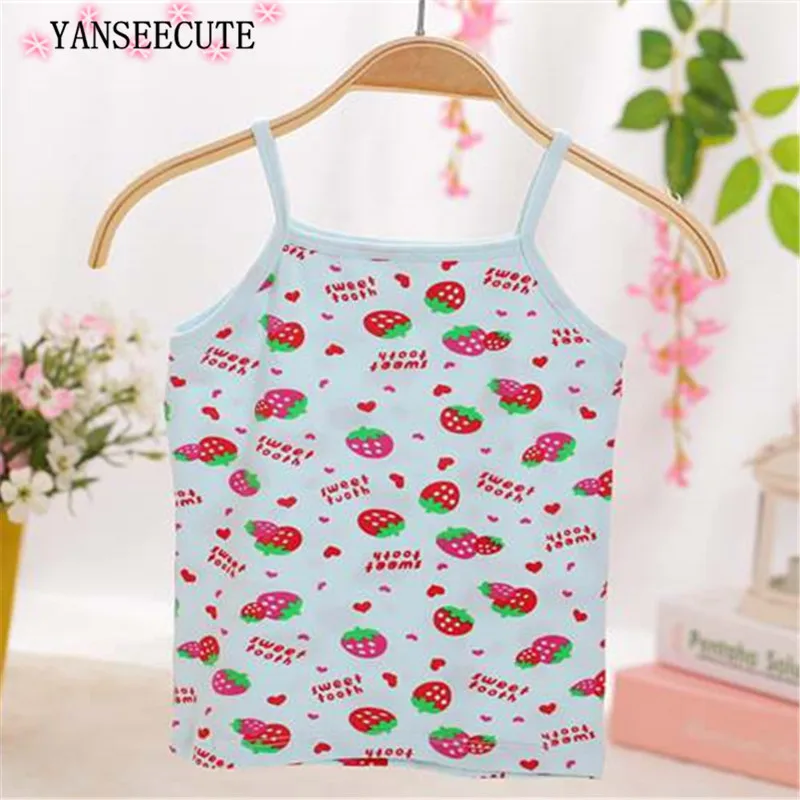 Girls tank camisoles child tank top 2017 New kids underwear model tops