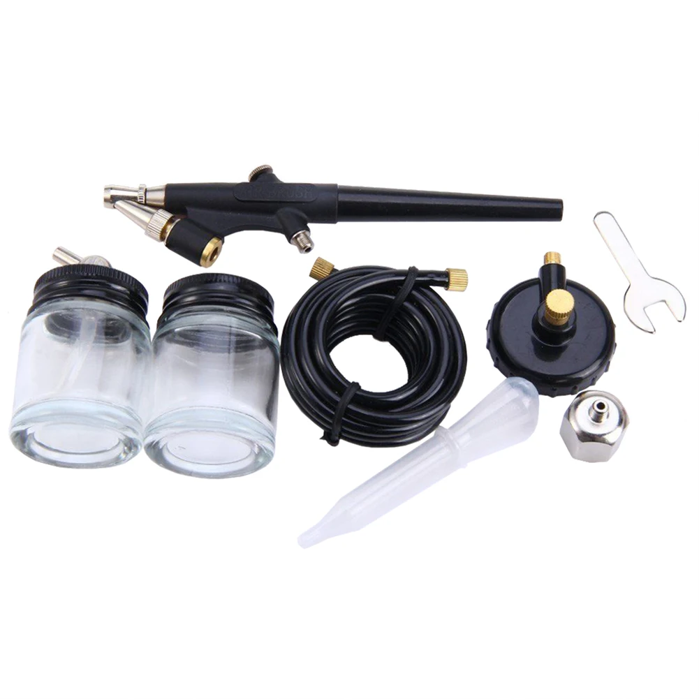 Spray gun with 0.8 mm nozzle Craft DIY Airbrush Art Tool Set Kit Black
