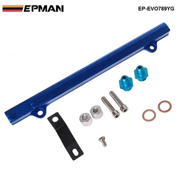 

For Mitsubishi 4G63 EVO7/8/9 Aluminium Billet Top Feed Injector Fuel Rail Turbo Kit Blue High Quality EP-Evo789YG
