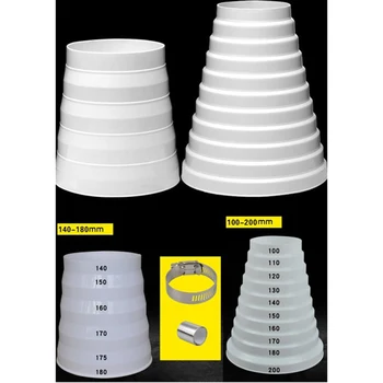 

Plastic Air Vent Ducting Duct Reducer Straight Duct Reducer and Increaser Adaptor Connector Heating Cooling Vent hose clamp