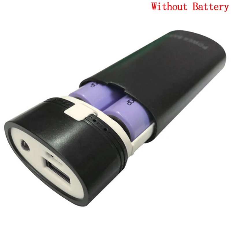 Портативное зарядное устройство с USB портами 2x18650 для самостоятельного
