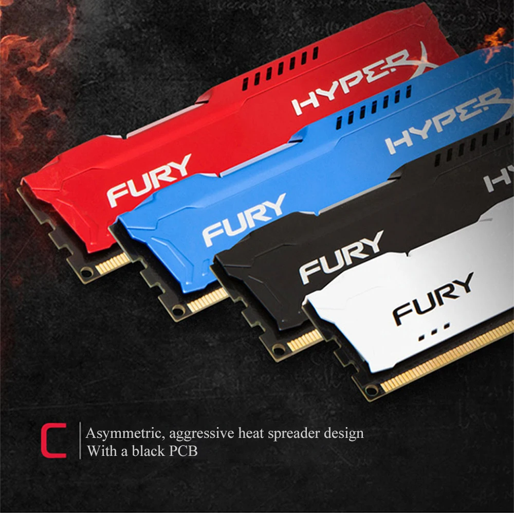 Kingston HyperX Fury 1866 МГц ram память DDR3 8 ГБ 4 ГБ память оперативная память ddr 3 DIMM Intel игровая память для настольных ПК