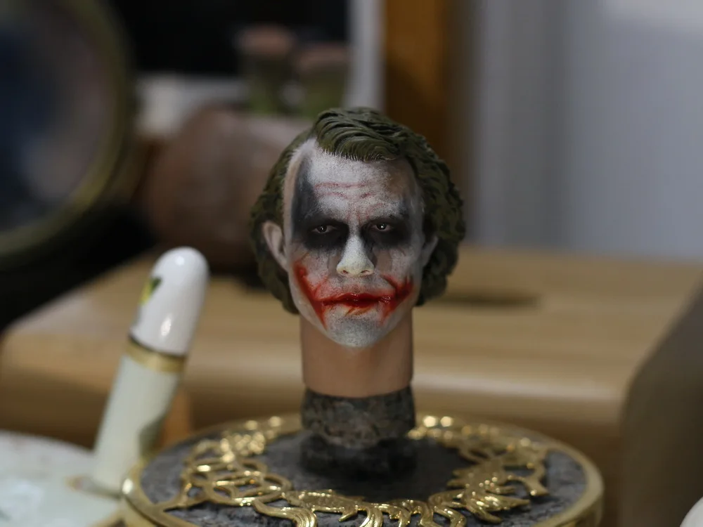 1/6 масштаб фигурка Кукла аксессуар Джокер хит Ledger голова лепить для 12 &quotфигурку