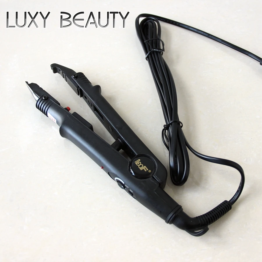 

L-611 Nail Flat Hair Extension Tools Hair Connector Fusion Loof Control Temperature Hairdressing Iron Styler Equipment
