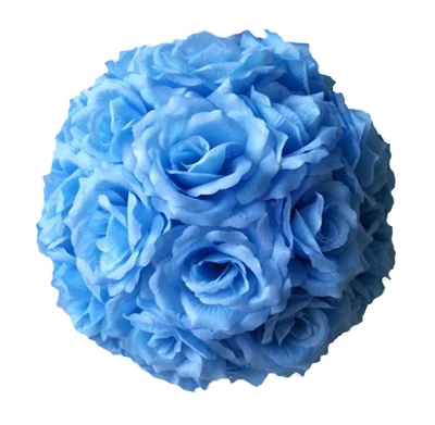 Быстрый EMS 10 шт. 1" свадебный цветок мяч Таблица Центральным Декор настенный целовать мяч искусственный шелк роза Pomander flore - Цвет: Color 10