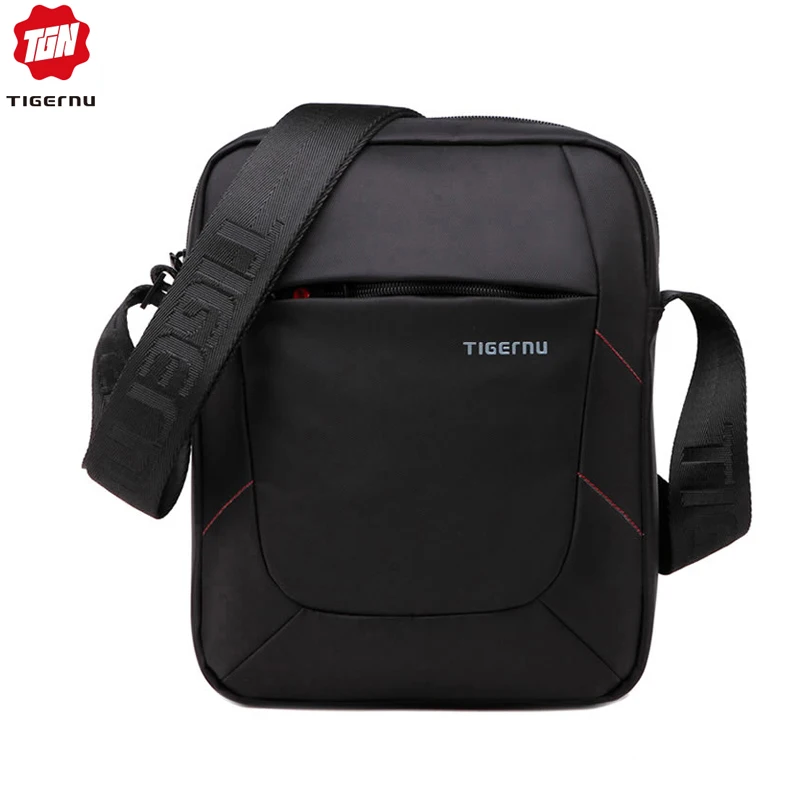 Tigernu العلامة التجارية حقيبة كتف للنساء حقيبة ساعي بريد للرجال 10 بوصة الأسود الرجال حقيبة Crossbody أكياس حقيبة يد صغيرة عارضة الأعمال