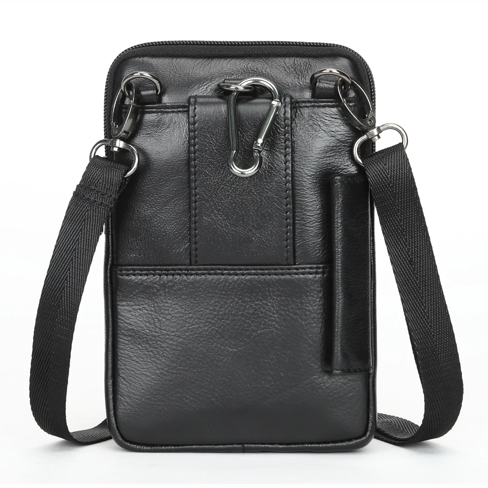 Золото Коралл кожаный ремень Поясные сумки для Для мужчин Малый Мини Crossbody сумка