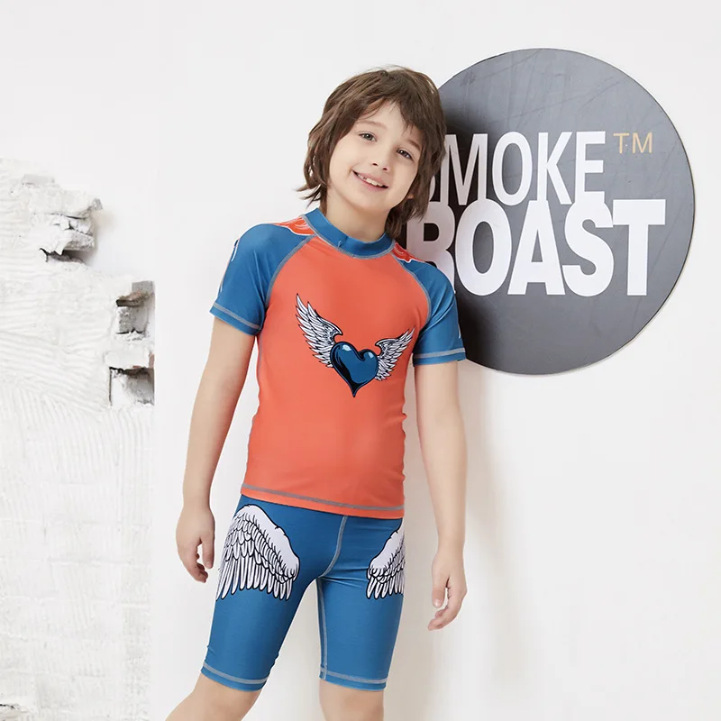 see chart Купальный костюм для мальчиков; детский купальный костюм; детское бикини; детские купальные костюмы; детские плавки из полиэстера с рисунком животных - Цвет: see chart
